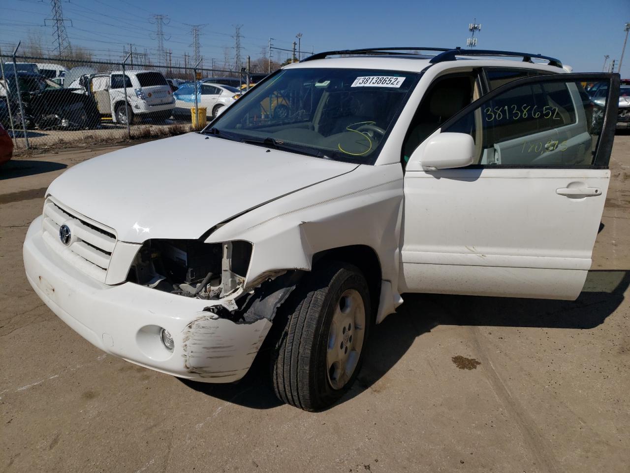 Photo 2 from auction – 2007 TOYOTA HIGHLANDER with VIN JTEDP21A370128481