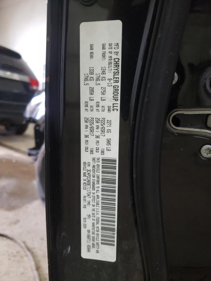 Photo 10 from auction – 2014 DODGE JOURNEY SE with VIN 3C4PDCAB9ET117347