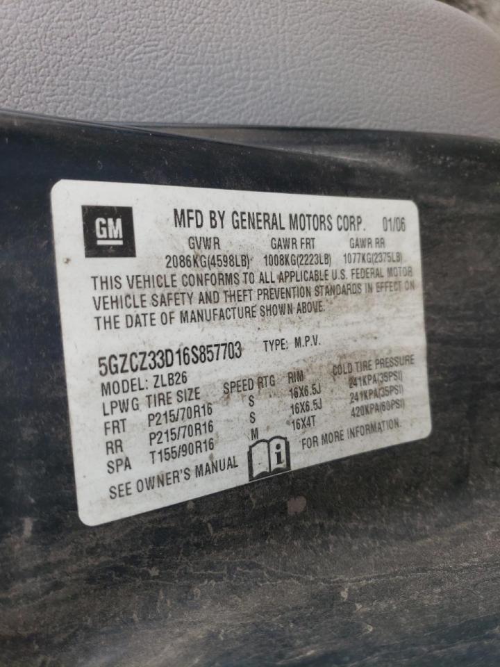Photo 10 from auction – 2006 SATURN VUE with VIN 5GZCZ33D16S857703