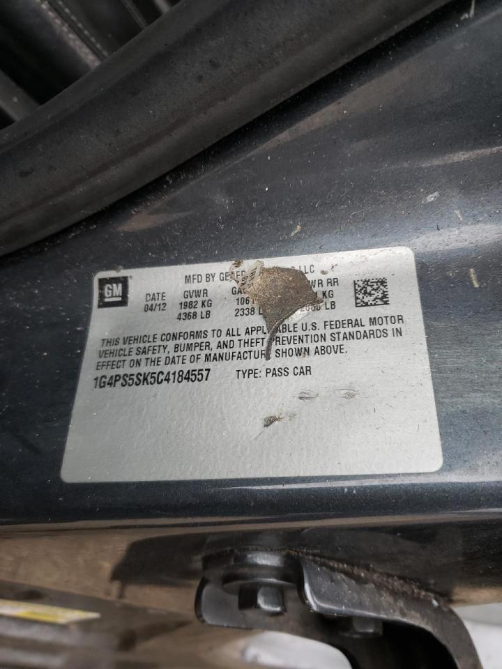 Photo 10 from auction – 2012 BUICK VERANO with VIN 1G4PS5SK5C4184557