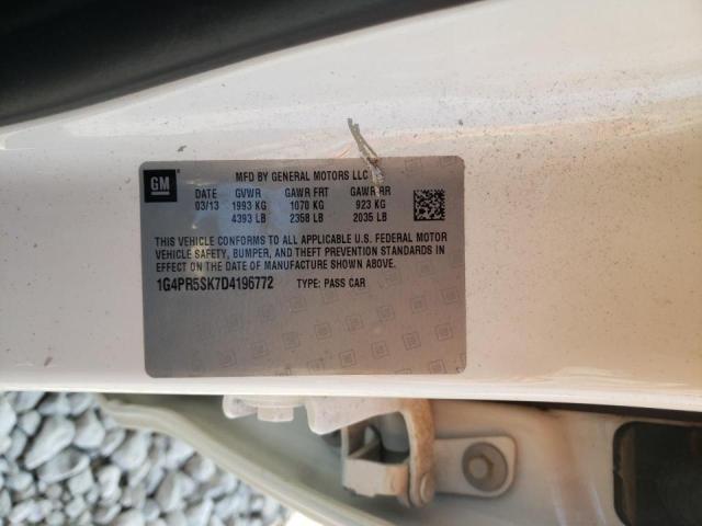 Photo 10 from auction – 2013 BUICK VERANO with VIN 1G4PR5SK7D4196772