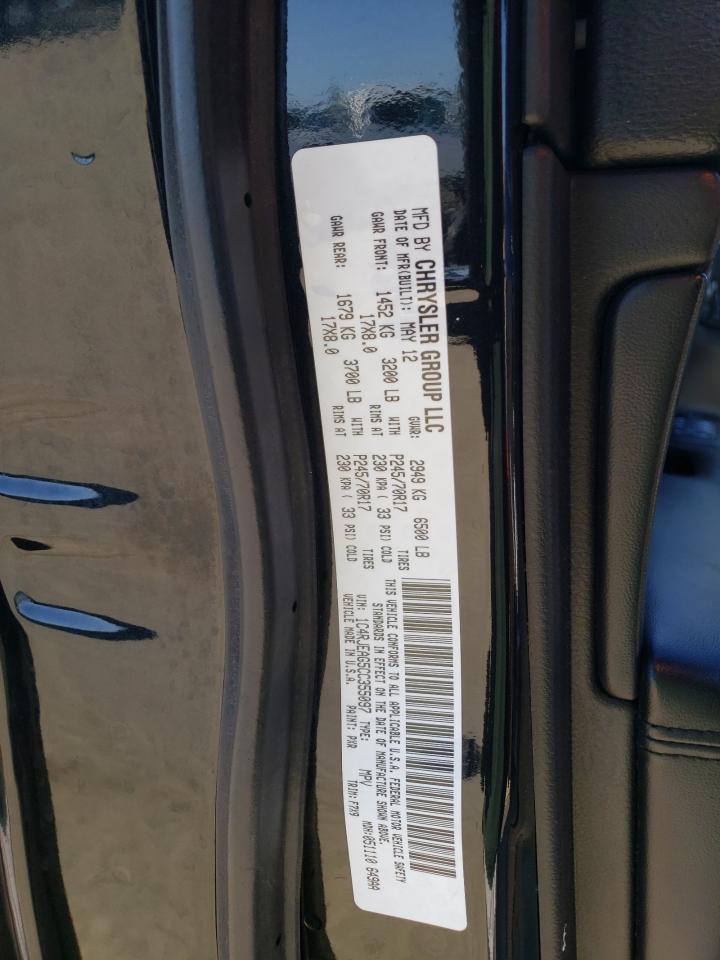 Photo 10 from auction – 2012 JEEP GRAND CHER with VIN 1C4RJEAG5CC355097