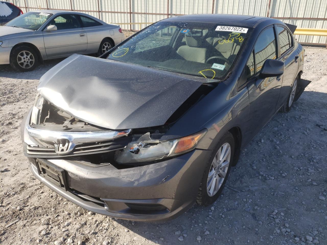 Photo 2 from auction – 2012 HONDA CIVIC EX with VIN 19XFB2F87CE060138