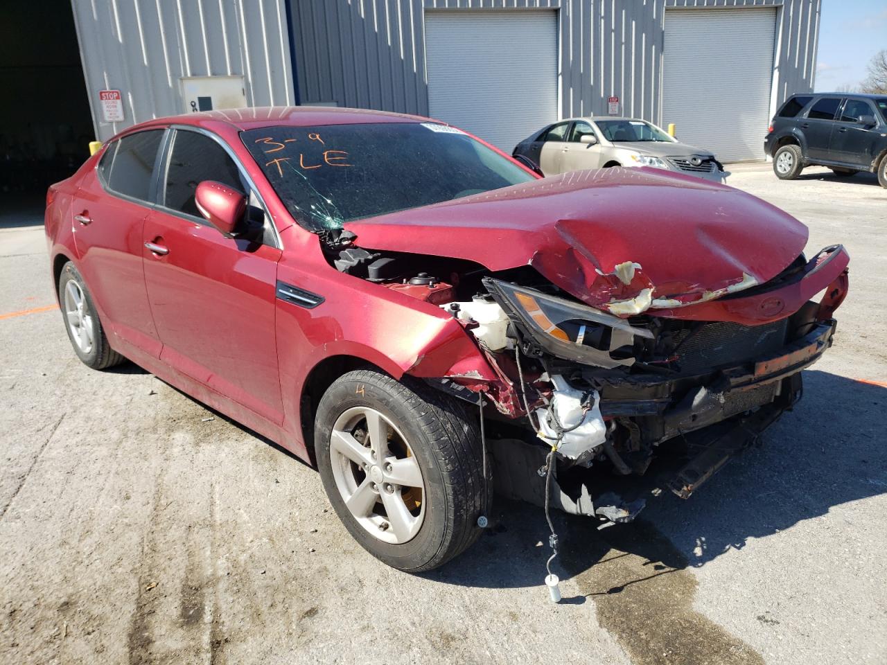 KIA OPTIMA LX 2015 with VIN 5XXGM4A73FG420509 - Photo from auction