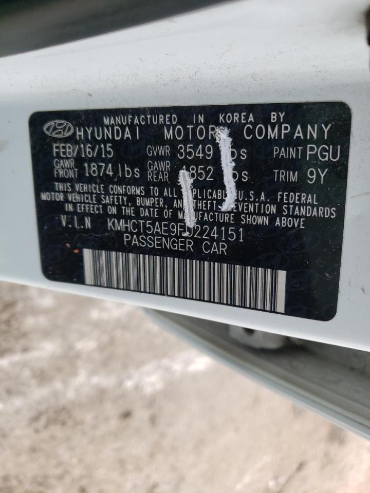 Photo 10 from auction – 2015 HYUNDAI ACCENT GS with VIN KMHCT5AE9FU224151