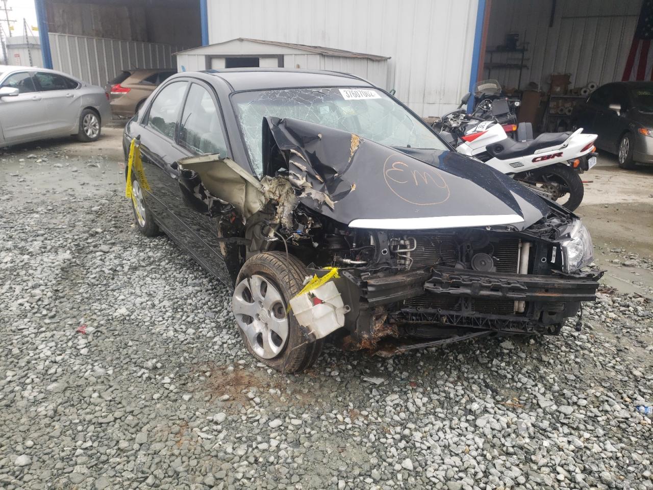KIA SPECTRA LX 2005 with VIN KNAFE121455190657 - Photo from auction