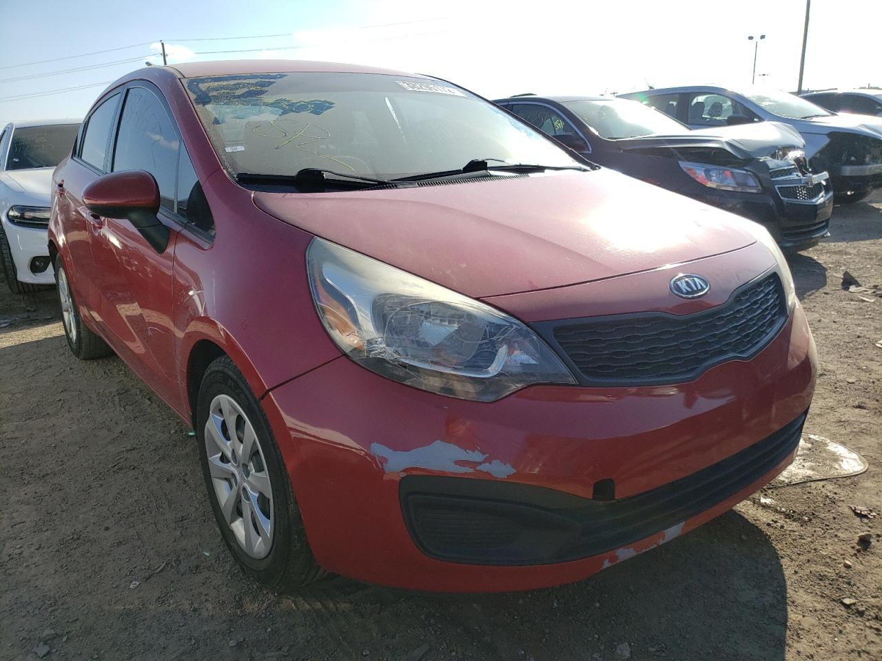 KIA RIO LX 2013 with VIN KNADM4A32D6179907 - Photo from auction