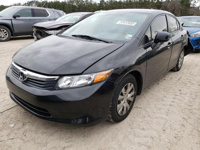 Photo 2 from auction – 2012 HONDA CIVIC LX with VIN 19XFB2F54CE340301