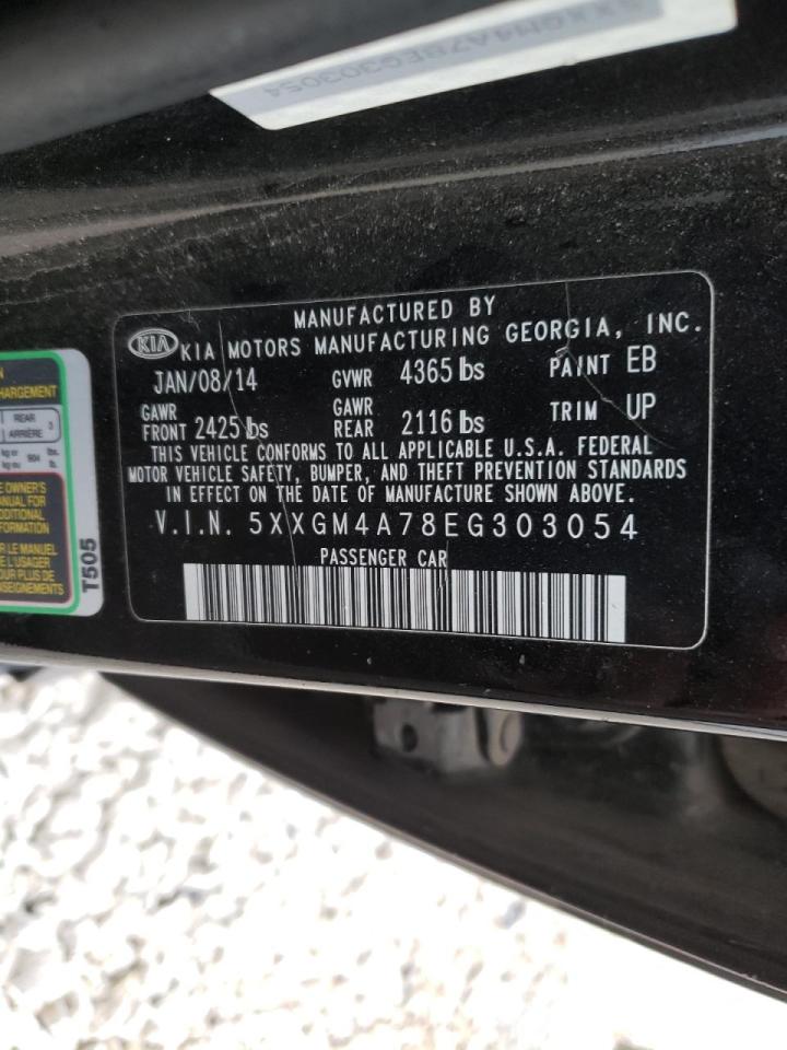 Photo 10 from auction – 2014 KIA OPTIMA LX with VIN 5XXGM4A78EG303054