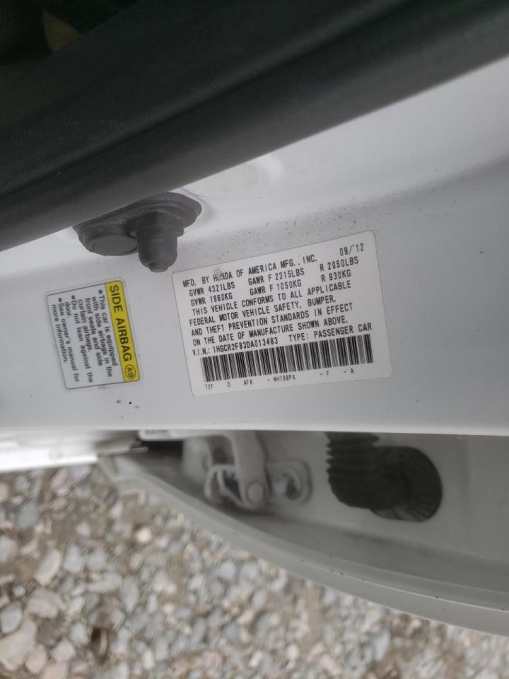 Photo 10 from auction – 2013 HONDA ACCORD EXL with VIN 1HGCR2F83DA013483