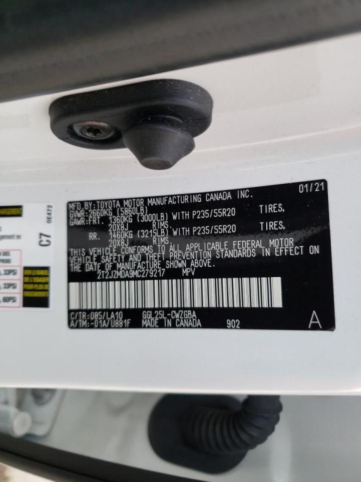 Zdjęcie 10 z aukcji – 2021 LEXUS RX 350 z VIN 2T2JZMDA9MC279217