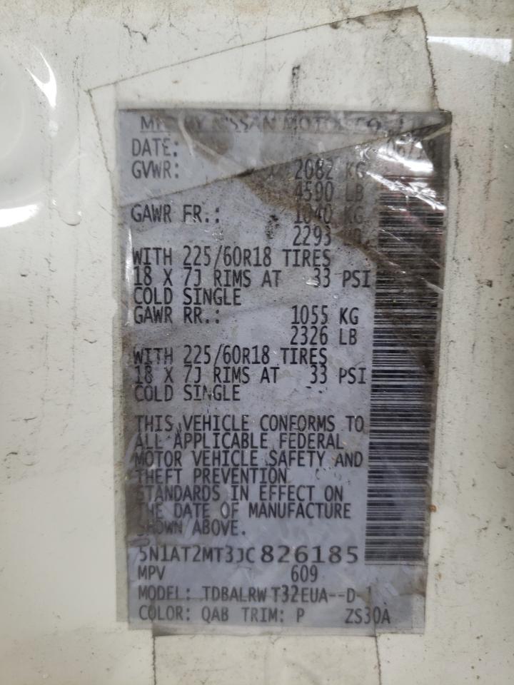 Photo 10 from auction – 2018 NISSAN ROGUE S with VIN 5N1AT2MT3JC826185