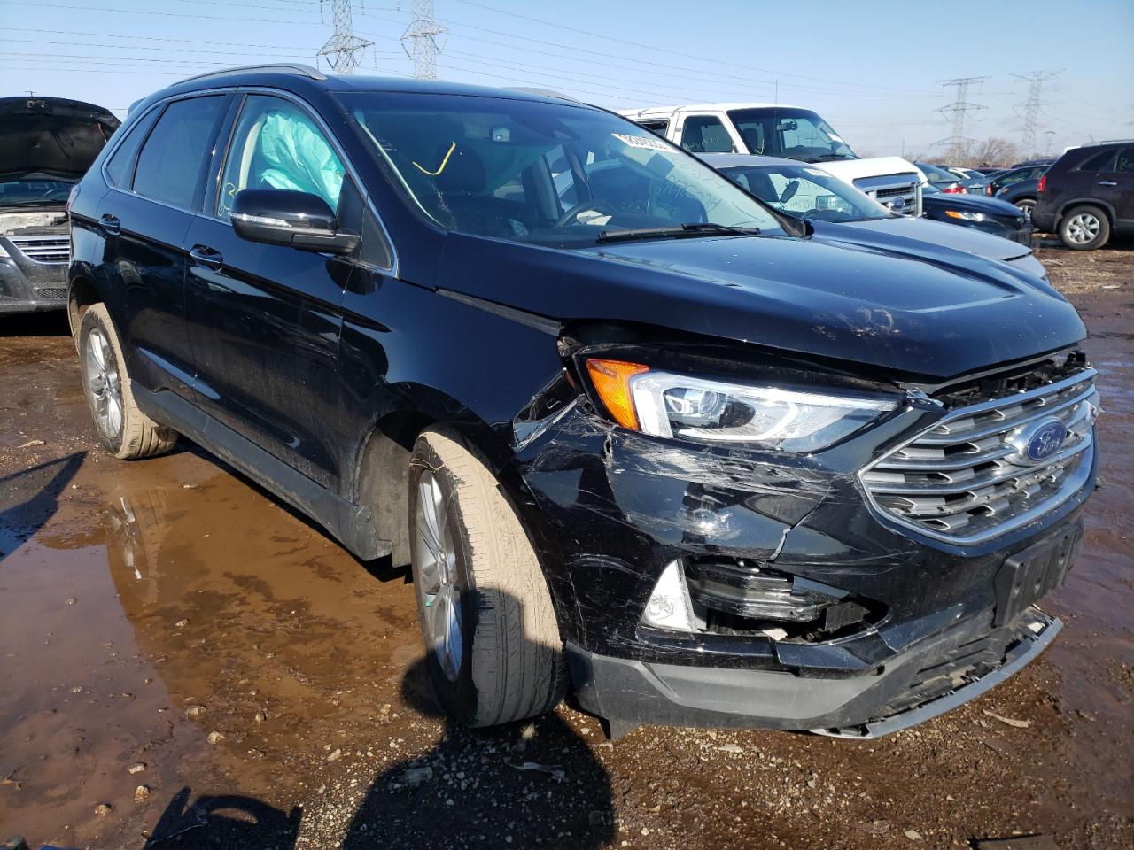 FORD EDGE TITAN 2019 with VIN 2FMPK4K92KBB77853 - Photo from auction