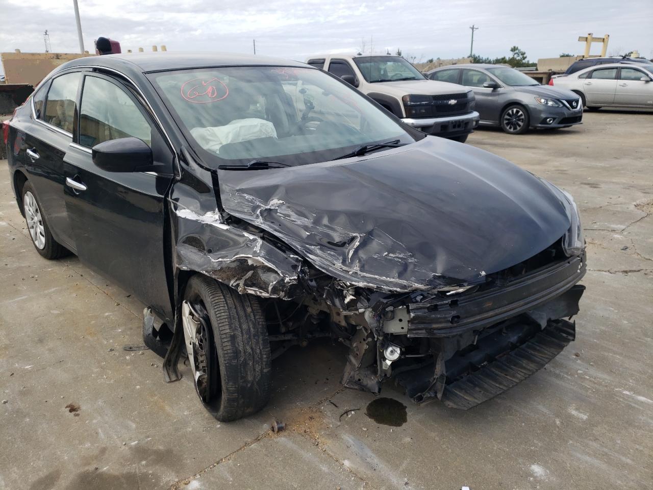 NISSAN SENTRA S 2016 with VIN 3N1AB7AP5GY332408 - Photo from auction