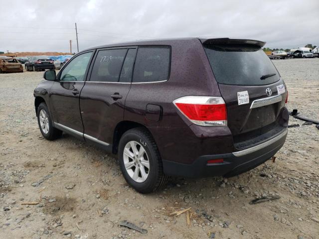 Photo 3 from auction – 2013 TOYOTA HIGHLANDER with VIN 5TDZK3EH2DS095536