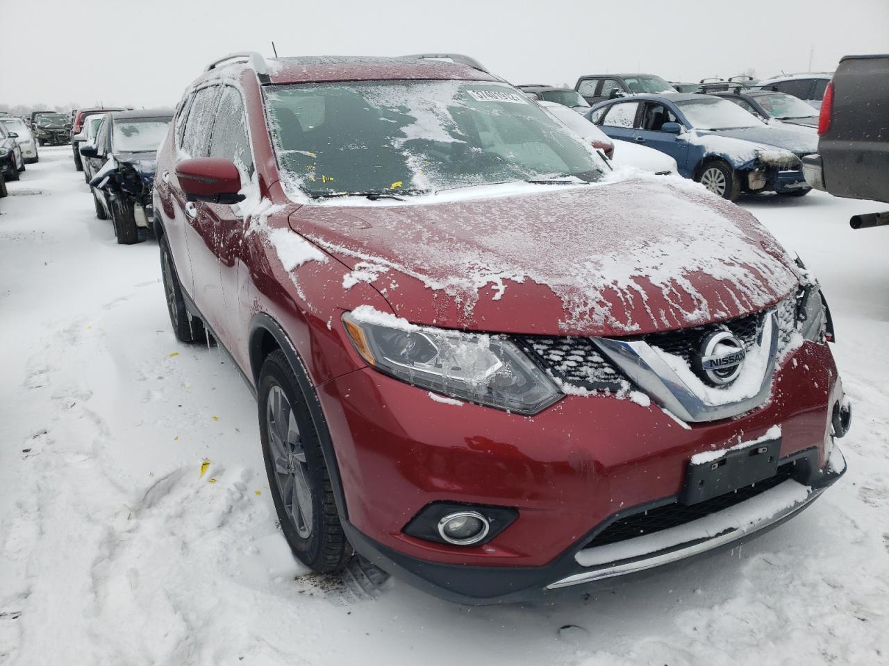 NISSAN ROGUE S 2016 with VIN 5N1AT2MV9GC923305 - Photo from auction