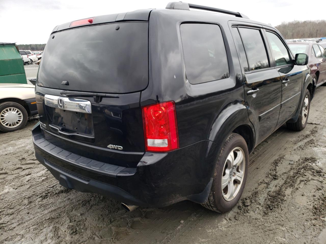 Photo 4 from auction – 2012 HONDA PILOT EXL with VIN 5FNYF4H64CB503828