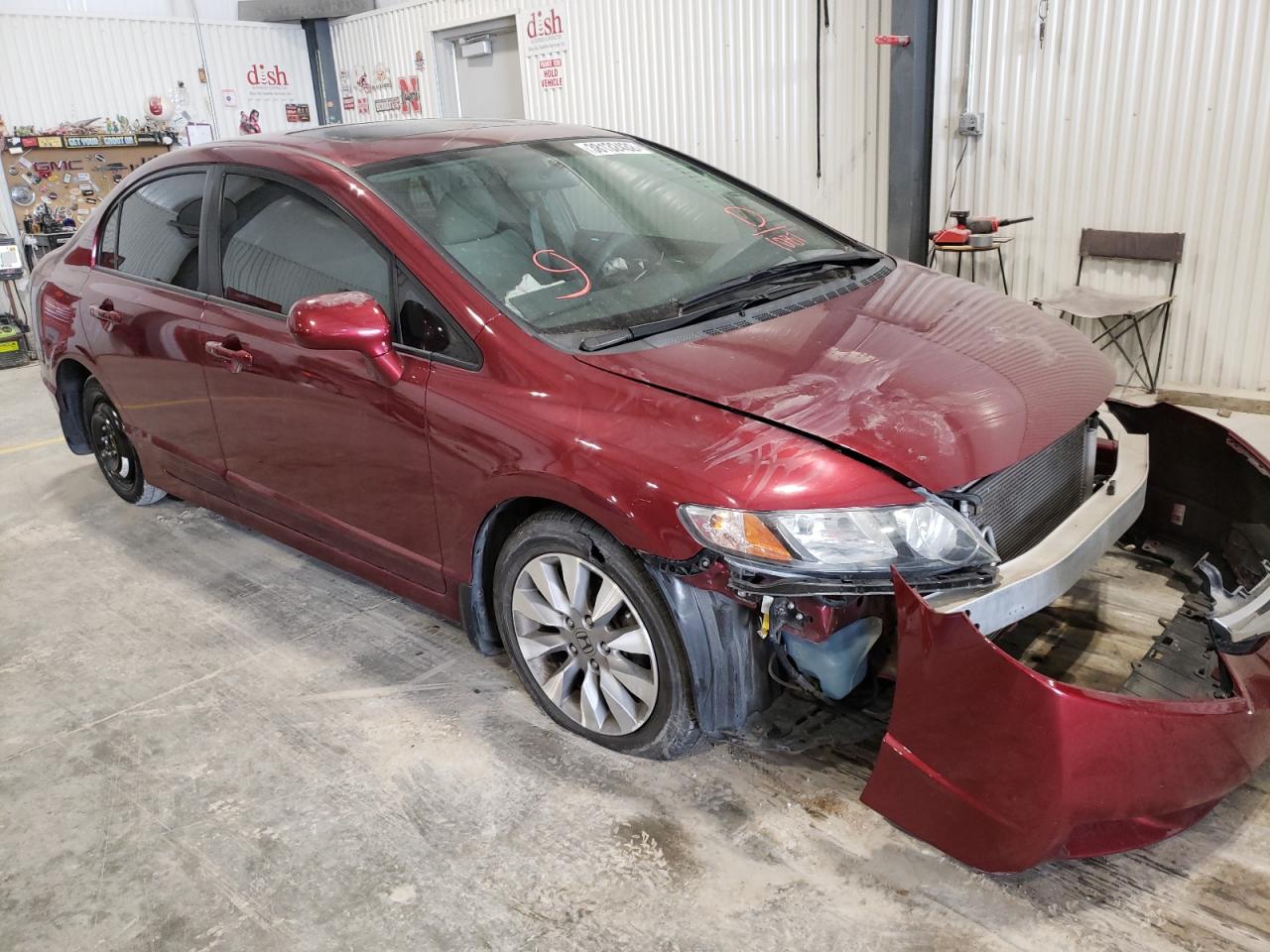 HONDA CIVIC EX 2010 with VIN 19XFA1F82AE071087 - Photo from auction