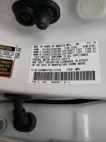 Photo 10 from auction – 2014 HONDA CR-V EXL with VIN 5J6RM4H75EL101409