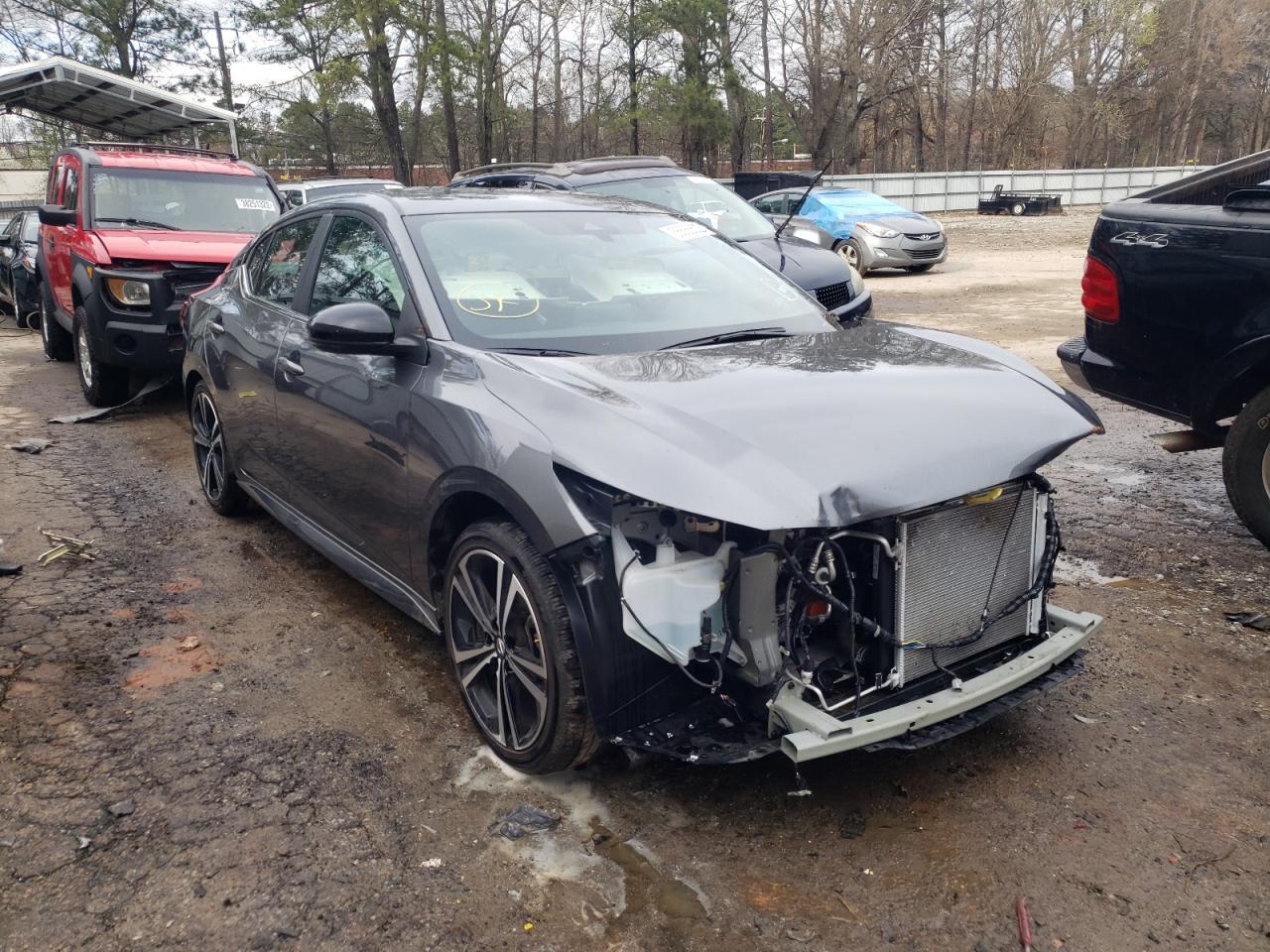 Photo 1 from auction – 2021 NISSAN SENTRA SR with VIN 3N1AB8DV6MY314334