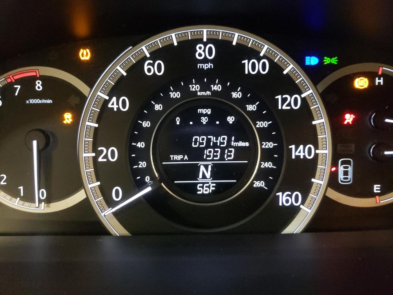 Photo 8 from auction – 2013 HONDA ACCORD EX with VIN 1HGCR2F74DA176148