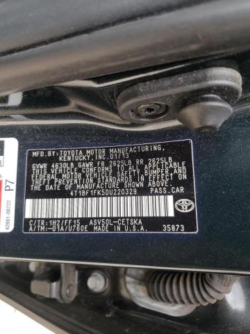 Photo 10 from auction – 2013 TOYOTA CAMRY L with VIN 4T1BF1FK5DU220329