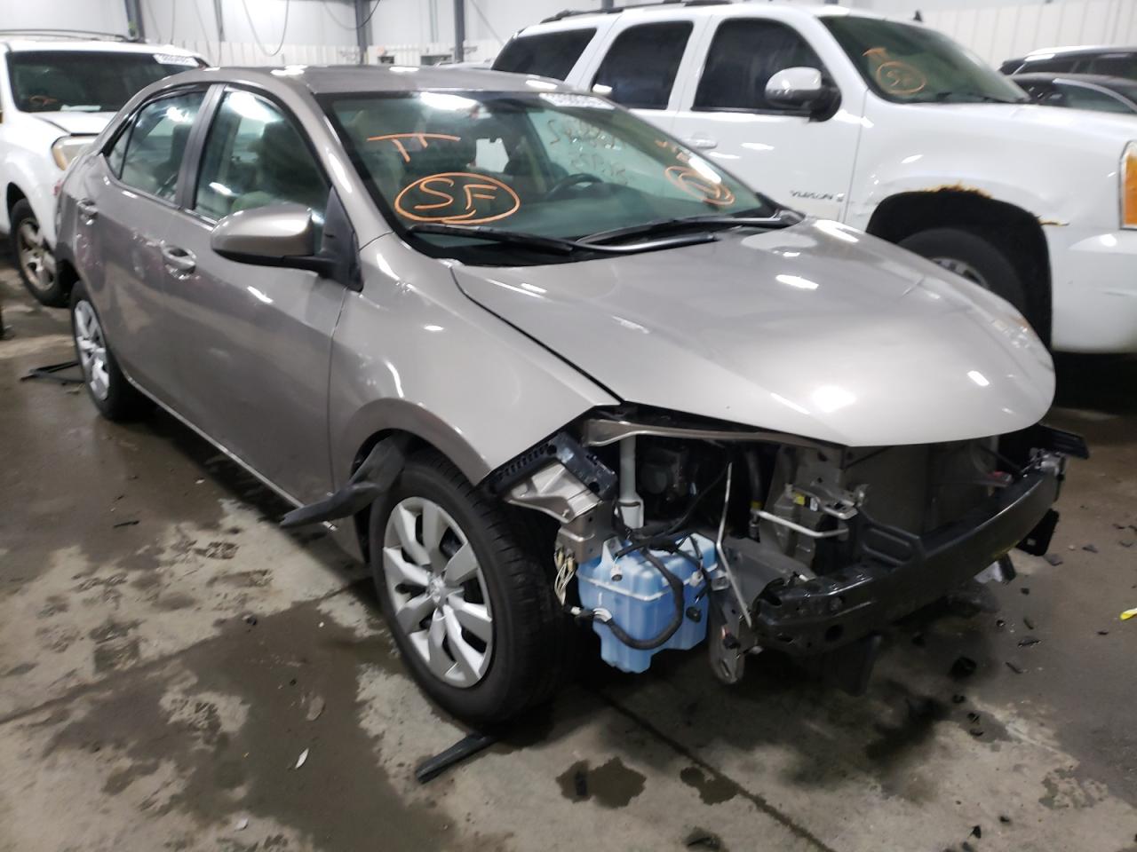 TOYOTA COROLLA L 2014 with VIN 2T1BURHE2EC142350 - Photo from auction