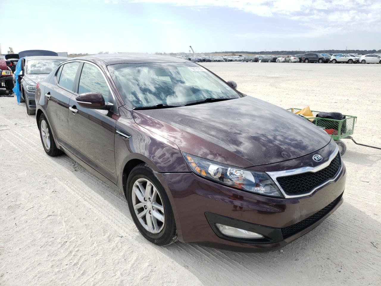 KIA OPTIMA LX 2013 with VIN 5XXGM4A74DG198754 - Photo from auction