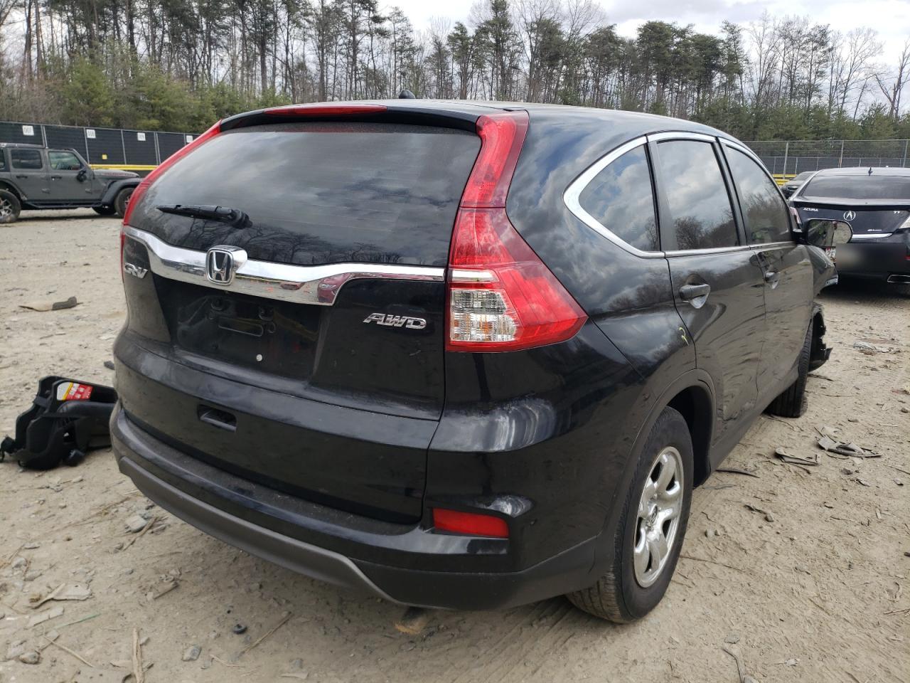 Photo 4 from auction – 2016 HONDA CR-V LX with VIN 2HKRM4H3XGH651263