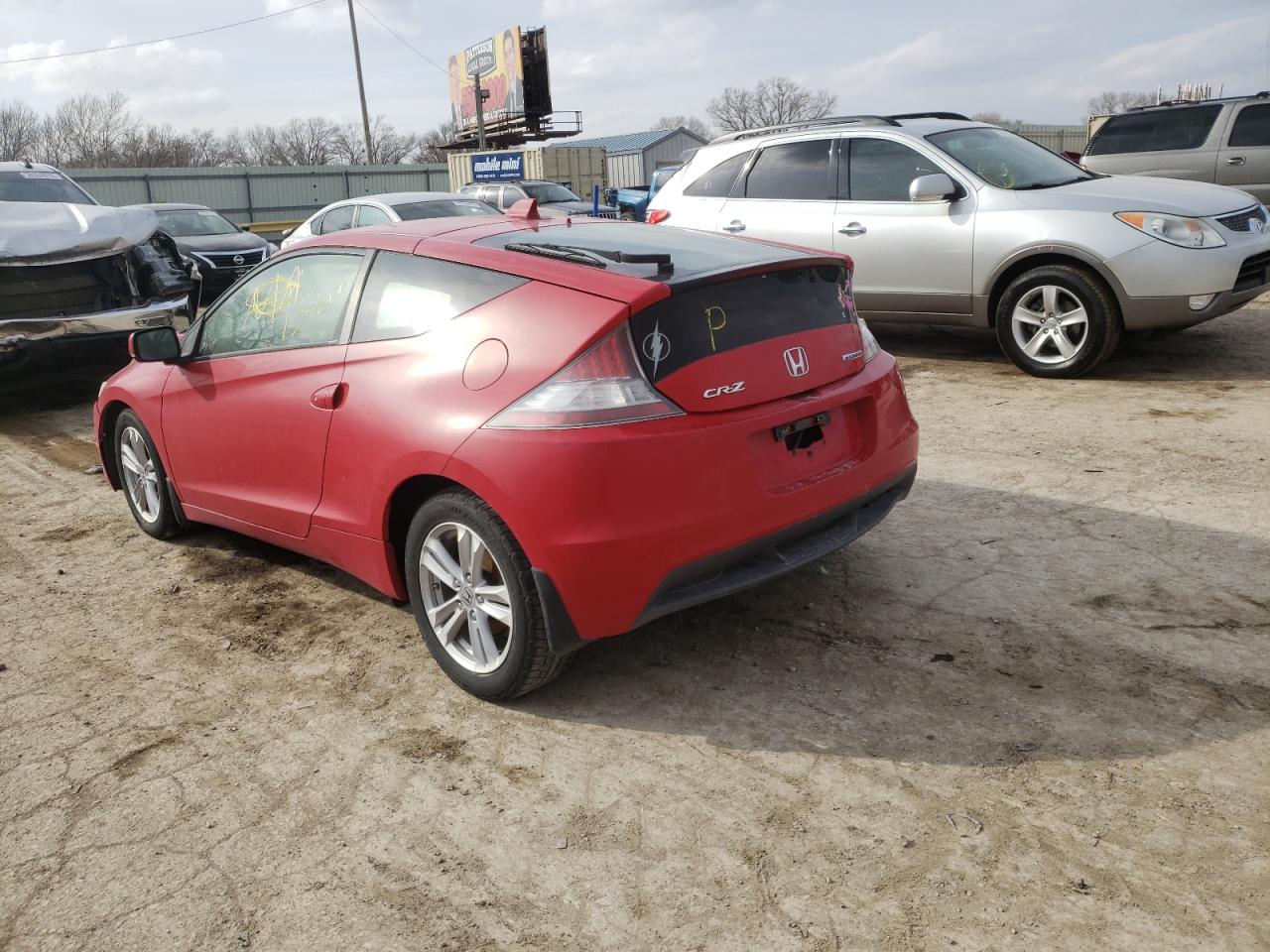 Photo 3 from auction – 2012 HONDA CR-Z EX with VIN JHMZF1D67CS004435