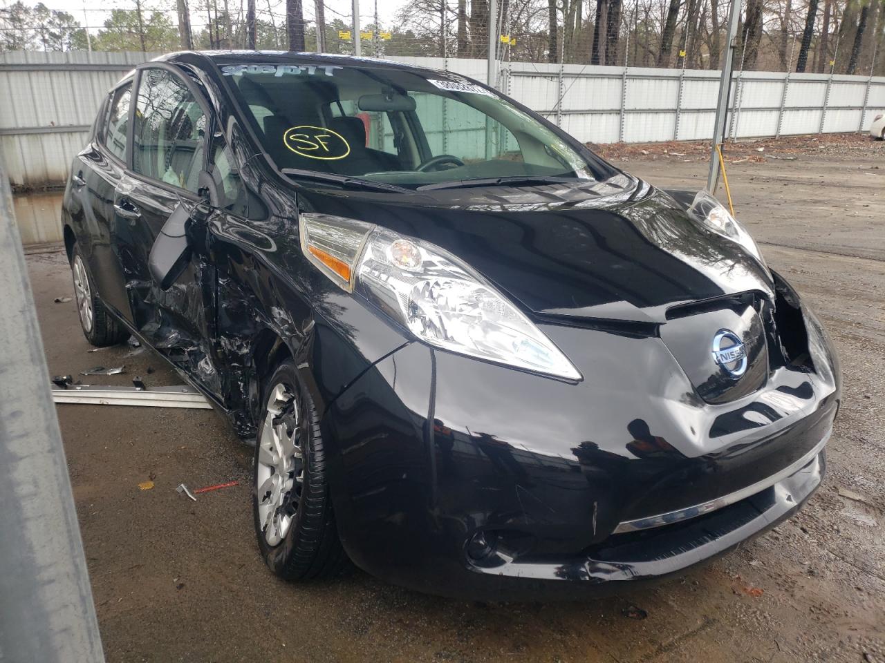 NISSAN LEAF S 2015 with VIN 1N4AZ0CP1FC327975 - Photo from auction