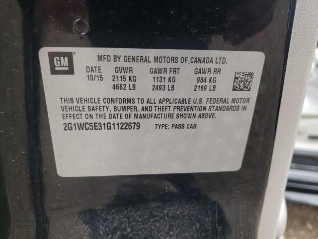 Photo 10 from auction – 2016 CHEVROLET IMPALA LIM with VIN 2G1WC5E31G1122679