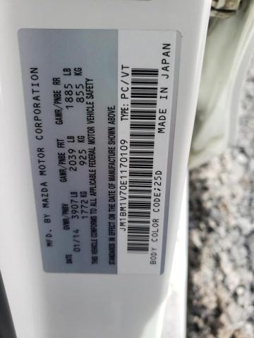 Photo 10 from auction – 2014 MAZDA 3 TOURING with VIN JM1BM1V70E1170109