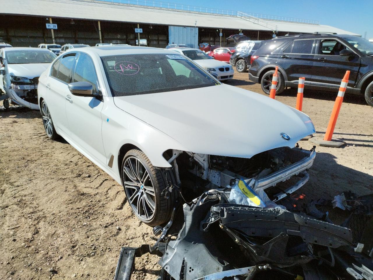 BMW M550XI 2018 with VIN WBAJB9C53JB035645 - Photo from auction