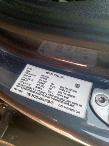 Photo 10 from auction – 2020 TESLA MODEL 3 with VIN 5YJ3E1EA1LF796737