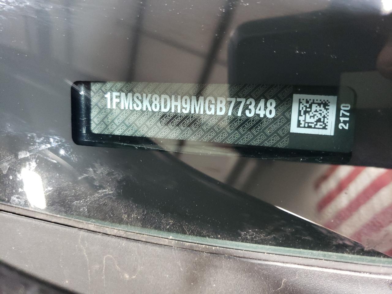 Photo 10 from auction – 2021 FORD EXPLORER X with VIN 1FMSK8DH9MGB77348