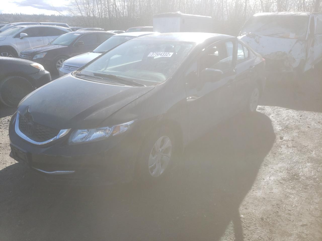 Photo 2 from auction – 2014 HONDA CIVIC LX with VIN 19XFB2F54EE248401
