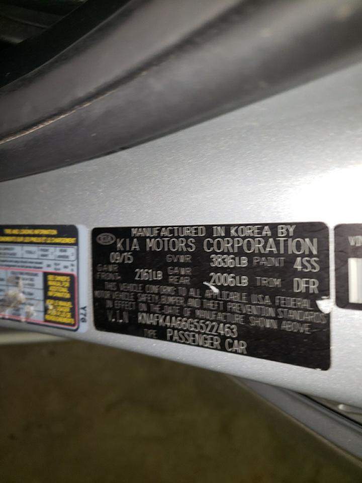 Photo 10 from auction – 2016 KIA FORTE LX with VIN KNAFK4A66G5522463