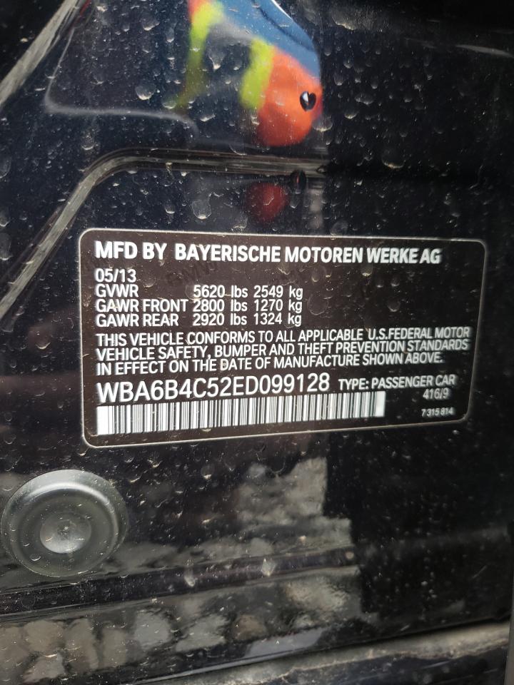 Photo 10 from auction – 2014 BMW 650 XI GRA with VIN WBA6B4C52ED099128