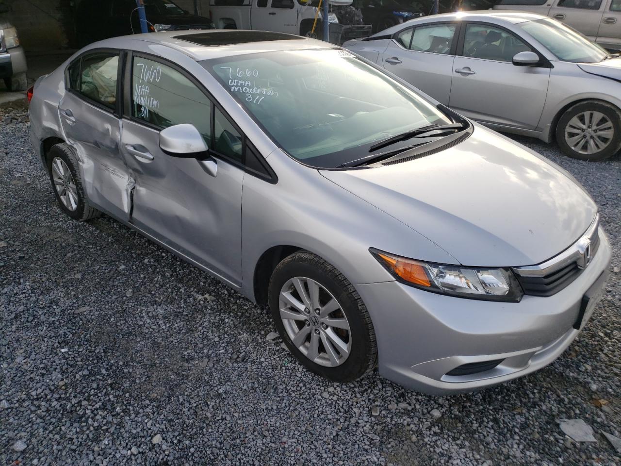HONDA CIVIC EX 2012 with VIN 19XFB2F89CE007490 - Photo from auction