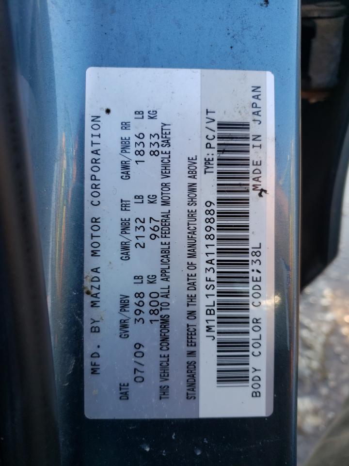 Photo 10 from auction – 2010 MAZDA 3 I with VIN JM1BL1SF3A1189889