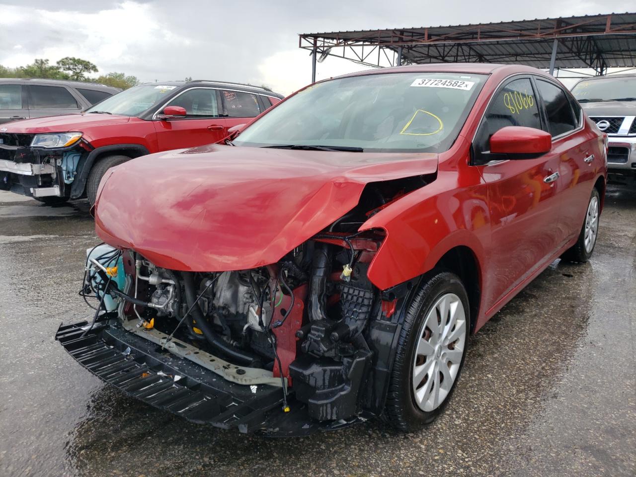 Photo 2 from auction – 2014 NISSAN SENTRA S with VIN 3N1AB7AP1EY254335