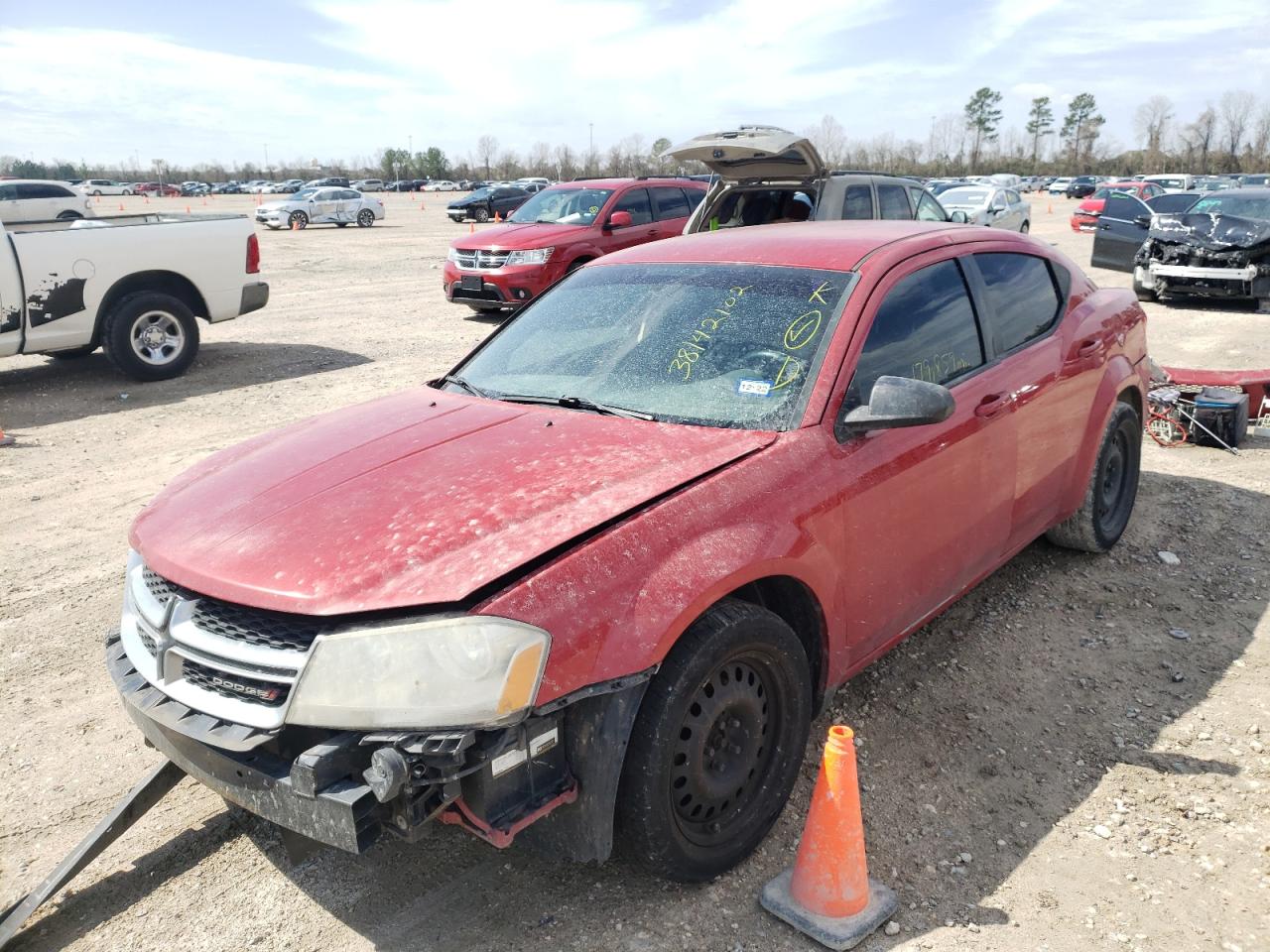 Photo 2 from auction – 2014 DODGE AVENGER SE with VIN 1C3CDZAB2EN201211