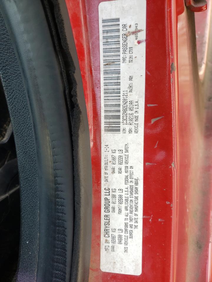 Photo 10 from auction – 2014 DODGE AVENGER SE with VIN 1C3CDZAB2EN201211