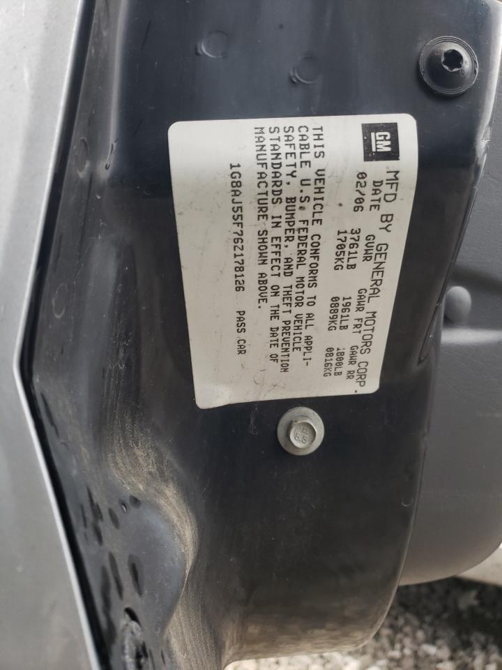 Photo 10 from auction – 2006 SATURN ION LEVEL with VIN 1G8AJ55F76Z178126