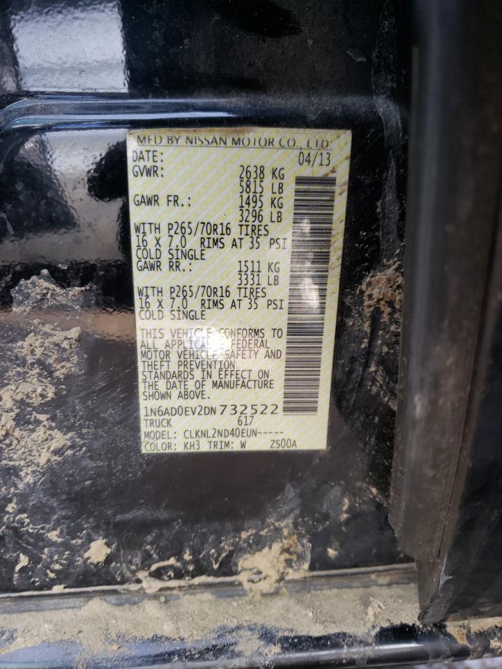 Photo 10 from auction – 2013 NISSAN FRONTIER S with VIN 1N6AD0EV2DN732522