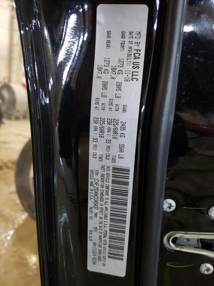 Photo 10 from auction – 2019 JEEP CHEROKEE L with VIN 1C4PJMDX0KD345437