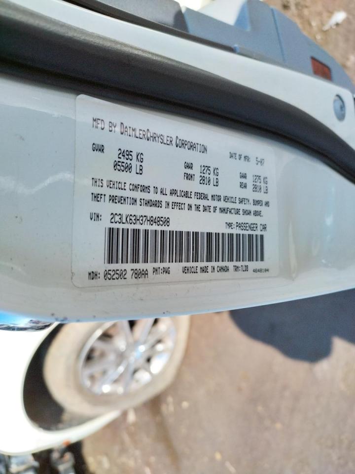 Photo 10 from auction – 2007 CHRYSLER 300C with VIN 2C3LK63H37H848508
