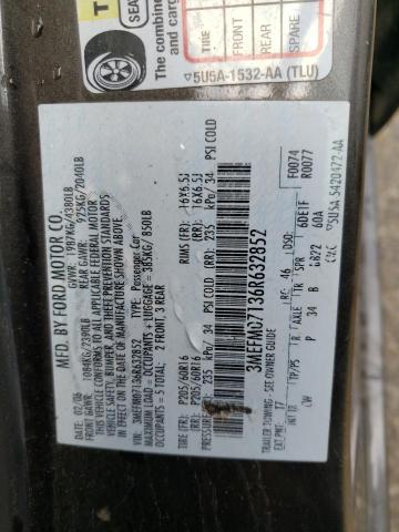Photo 10 from auction – 2006 MERCURY MILAN with VIN 3MEFM07136R632852