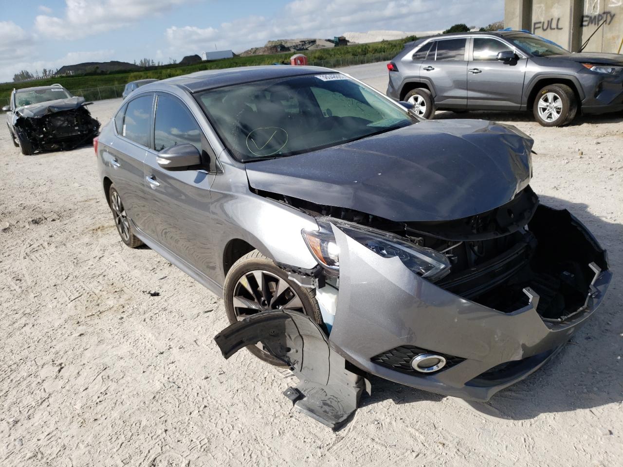 NISSAN SENTRA SR 2018 with VIN 3N1CB7AP9JY211624 - Photo from auction